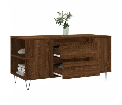 Kavos Staliukas, Rudas Ąžuolo, 102X44,5X50cm Apdirbta Mediena