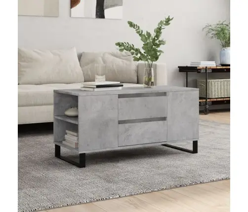 Kafijas Galdiņš, Betonpelēks, 102X44,5X50 Cm, Inženierijas Koks Vidaxl Kafijas Galdiņš, Betonpelēks, 102X44,5X50 Cm, Inženierijas Koks Vidaxl