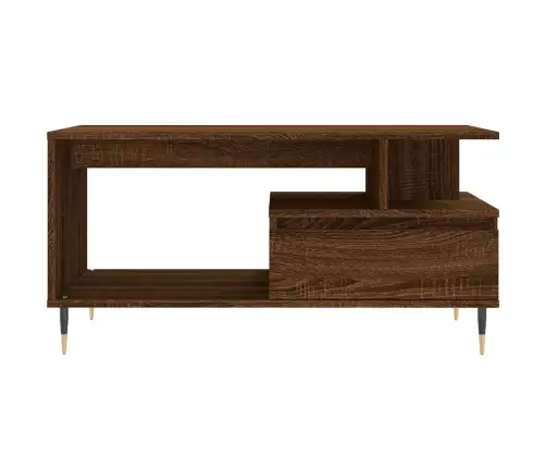 Kafijas Galdiņš, Ozolkoka Krāsa, 90X49X45 Cm, Inženierijas Koks Vidaxl