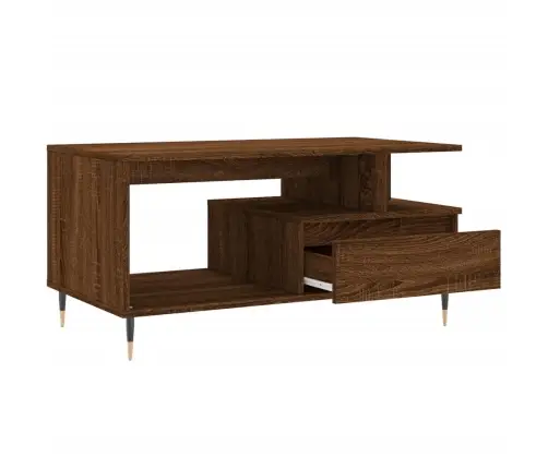 Kafijas Galdiņš, Ozolkoka Krāsa, 90X49X45 Cm, Inženierijas Koks Vidaxl