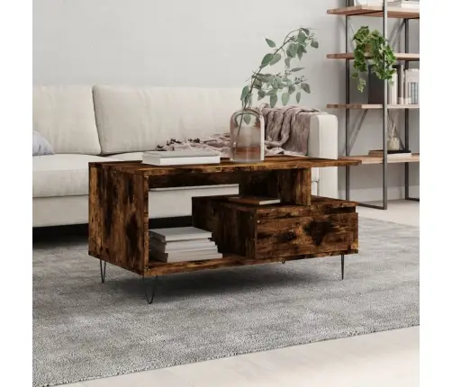 Kafijas Galdiņš, Ozolkoka Krāsa, 90X49X45 Cm, Inženierijas Koks Vidaxl