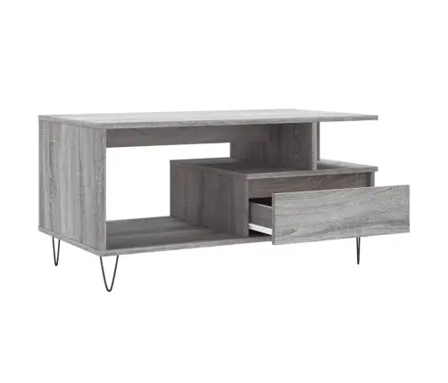 Kavos Staliukas, Pilkas Ąžuolo, 90X49X45cm Apdirbta Mediena