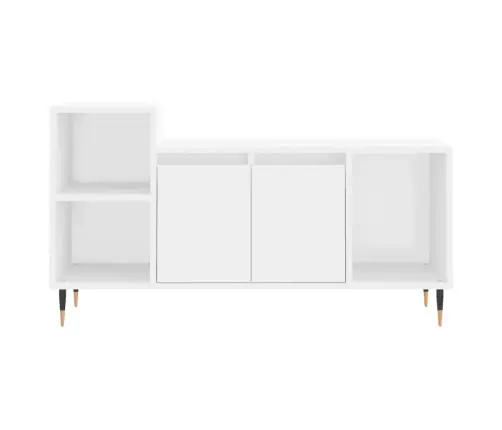 Televizoriaus Spintelė, Baltos Spalvos, 100X35X55cm Mediena