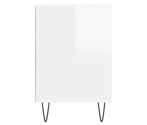 Televizoriaus Spintelė, Balta, 100X35X55cm Mediena, Blizgi