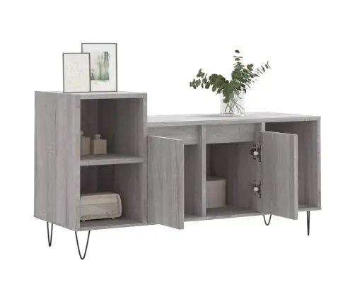 Televizoriaus Spintelė, Pilka Ąžuolo, 100X35X55cm Mediena