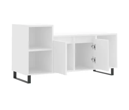 Tv Skapītis, Balts, 100X35X55 Cm, Inženierijas Koks Vidaxl