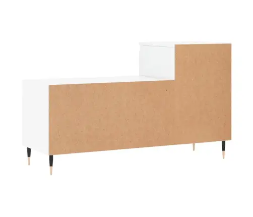 Apavu Plaukts, Spīdīgi Balts, 102X36X60 Cm, Inženierijas Koks Vidaxl