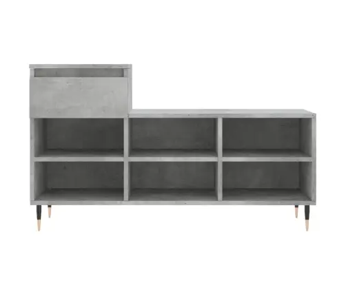 Apavu Plaukts, Betonpelēks, 102X36X60 Cm, Inženierijas Koks Vidaxl