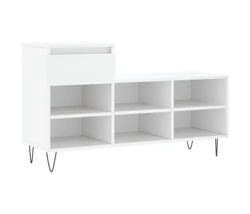 Spintelė Batams, Baltos Spalvos, 102X36X60cm Apdirbta Mediena