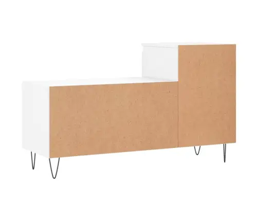 Spintelė Batams, Baltos Spalvos, 102X36X60cm Apdirbta Mediena