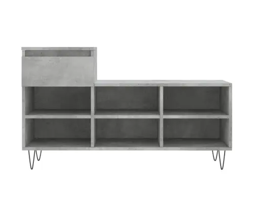 Apavu Plaukts, Betonpelēks, 102X36X60 Cm, Inženierijas Koks Vidaxl