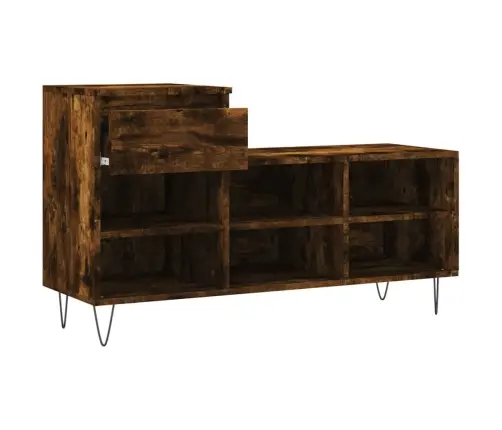 Apavu Plaukts, Ozolkoka Krāsa, 102X36X60 Cm, Inženierijas Koks Vidaxl