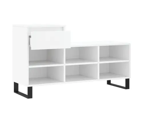 Spintelė Batams, Baltos Spalvos, 102X36X60cm Apdirbta Mediena