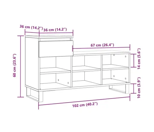 Spintelė Batams, Balta, 102X36X60cm Apdirbta Mediena, Blizgi