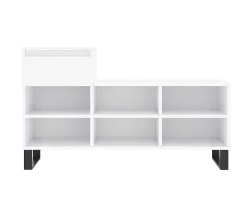 Spintelė Batams, Balta, 102X36X60cm Apdirbta Mediena, Blizgi