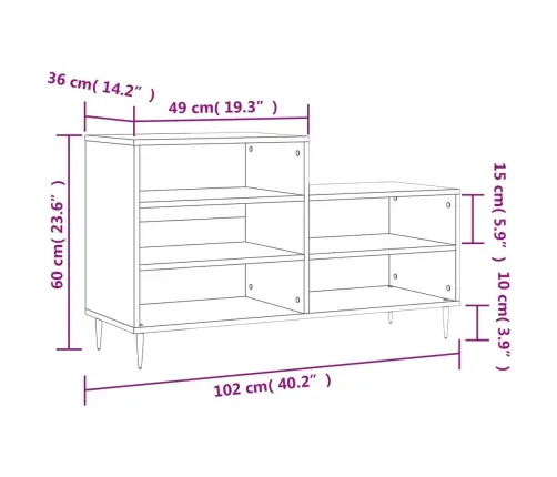 Kingakapp, Sonoma Tamm, 102X36X60 cm Tehispuit