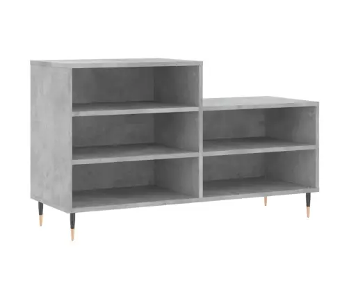 Apavu Plaukts, Betonpelēks, 102X36X60 Cm, Inženierijas Koks Vidaxl