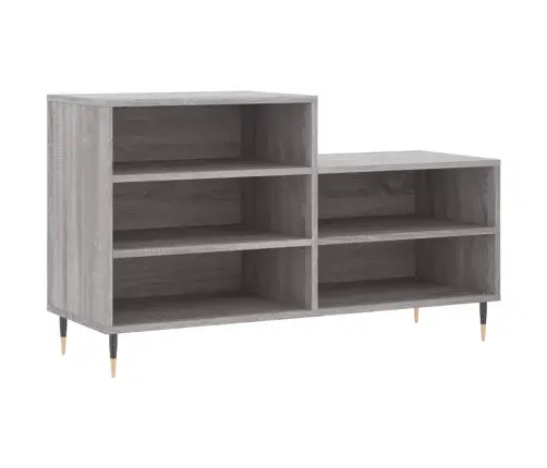 Apavu Plaukts, Pelēcīga Ozolkoka,102X36X60Cm, Inženierijas Koks Vidaxl