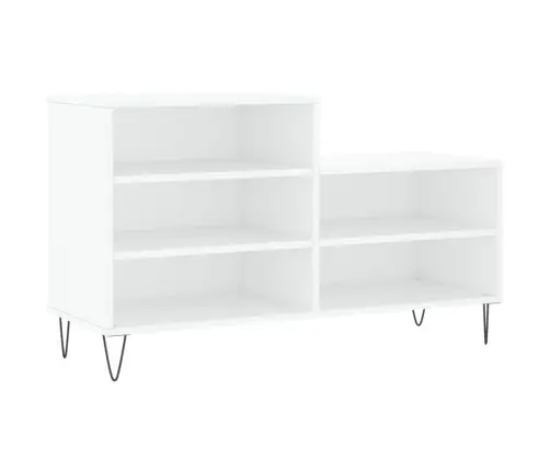 Spintelė Batams, Baltos Spalvos, 102X36X60cm Apdirbta Mediena