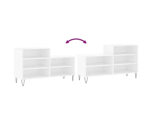 Spintelė Batams, Baltos Spalvos, 102X36X60cm Apdirbta Mediena