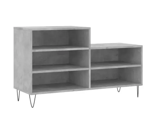 Apavu Plaukts, Betonpelēks, 102X36X60 Cm, Inženierijas Koks Vidaxl