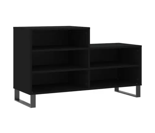 Apavu Plaukts, Melns, 102X36X60 Cm, Inženierijas Koks Vidaxl