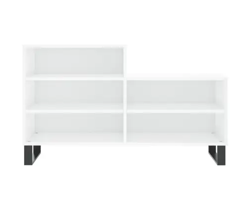 Apavu Plaukts, Spīdīgi Balts, 102X36X60 Cm, Inženierijas Koks Vidaxl