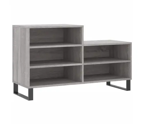 Apavu Plaukts, Pelēcīga Ozolkoka,102X36X60Cm, Inženierijas Koks Vidaxl