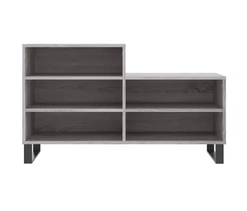 Apavu Plaukts, Pelēcīga Ozolkoka,102X36X60Cm, Inženierijas Koks Vidaxl