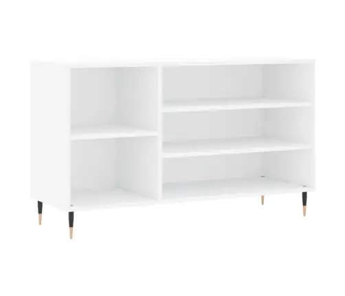 Apavu Plaukts, Spīdīgi Balts, 102X36X60 Cm, Inženierijas Koks Vidaxl