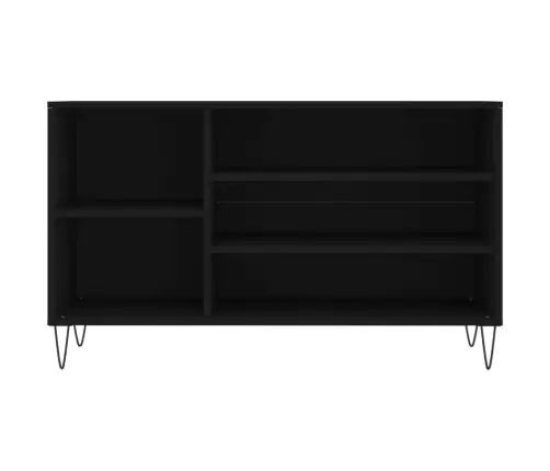 Apavu Plaukts, Melns, 102X36X60 Cm, Inženierijas Koks Vidaxl