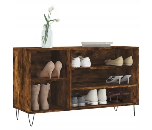 Apavu Plaukts, Ozolkoka Krāsa, 102X36X60 Cm, Inženierijas Koks Vidaxl