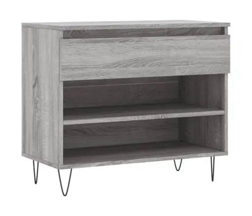 Spintelė Batams, Pilka Ąžuolo, 70X36X60cm Apdirbta Mediena