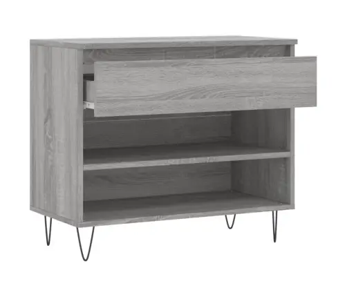 Spintelė Batams, Pilka Ąžuolo, 70X36X60cm Apdirbta Mediena