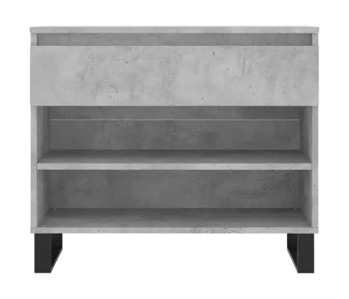 Apavu Plaukts, Betona Pelēks, 70X36X60 Cm, Inženierijas Koks Vidaxl