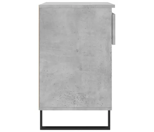 Apavu Plaukts, Betona Pelēks, 70X36X60 Cm, Inženierijas Koks Vidaxl