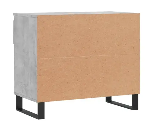 Apavu Plaukts, Betona Pelēks, 70X36X60 Cm, Inženierijas Koks Vidaxl