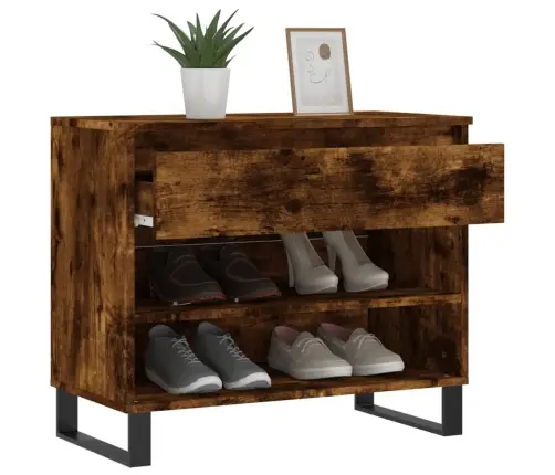 Spintelė Batams, Dūminio Ąžuolo, 70X36X60cm Apdirbta Mediena