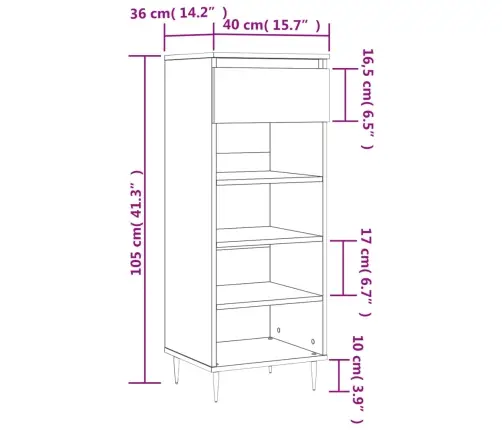 Kingakapp, Hall Sonoma Tamm, 40X36X105 cm Tehispuit