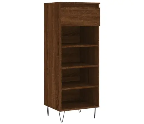 Spintelė Batams, Ruda Ąžuolo, 40X36X105cm Apdirbta Mediena