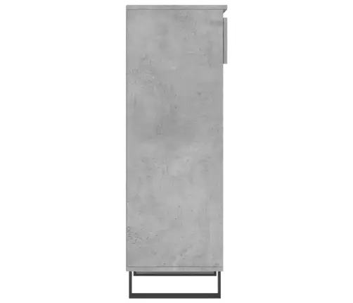 Apavu Plaukts, Betona Pelēks, 40X36X105 Cm, Inženierijas Koks Vidaxl