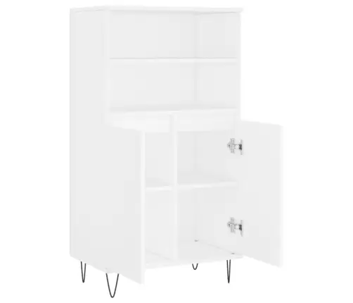 Augstais Skapītis, Balts, 60X36X110 Cm, Inženierijas Koks Vidaxl