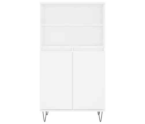 Augstais Skapītis, Balts, 60X36X110 Cm, Inženierijas Koks Vidaxl