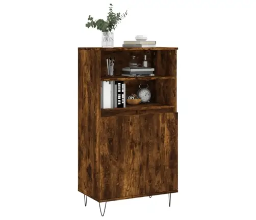 Augstais Skapītis, Koka Krāsa, 60X36X110 Cm, Inženierijas Koks Vidaxl