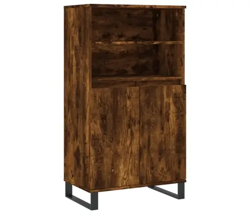 Komoda, Dūminio Ąžuolo Spalvos, 60X36X110cm Apdirbta Mediena