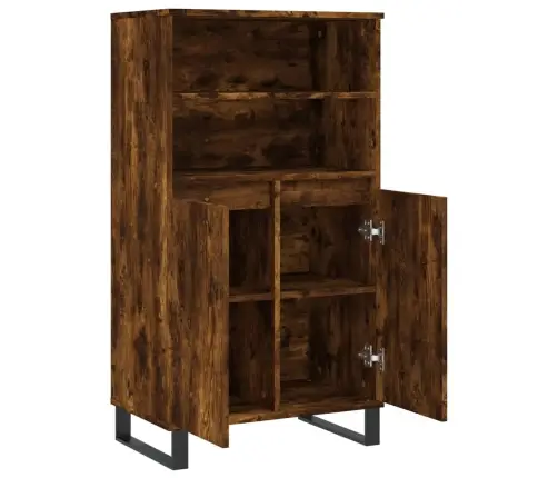 Komoda, Dūminio Ąžuolo Spalvos, 60X36X110cm Apdirbta Mediena