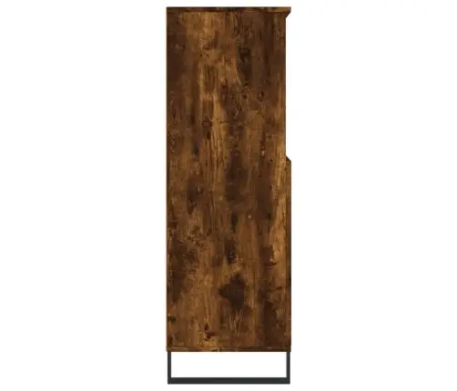 Komoda, Dūminio Ąžuolo Spalvos, 60X36X110cm Apdirbta Mediena