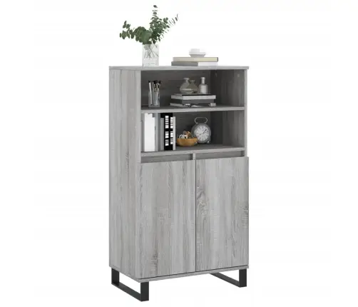Augstais Skapītis, Pelēks, 60X36X110 Cm, Inženierijas Koks Vidaxl Augstais Skapītis, Pelēks, 60X36X110 Cm, Inženierijas Koks Vidaxl