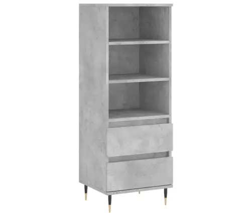 Augstais Skapītis, Betonpelēks, 40X36X110 Cm, Inženierijas Koks Vidaxl Augstais Skapītis, Betonpelēks, 40X36X110 Cm, Inženierijas Koks Vidaxl