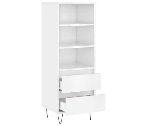 Augstais Skapītis, Balts, 40X36X110 Cm, Inženierijas Koks Vidaxl